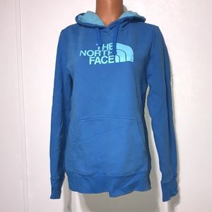The North Face Logo Hoodie Blue Size Large
